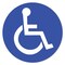 Signmission Handicapped Sign Arrow Non-Slip Floor Graphic, 7in Vinyl Decal, 7" x 7", FD-X-7-99984 FD-X-7-99984 - alternate 1